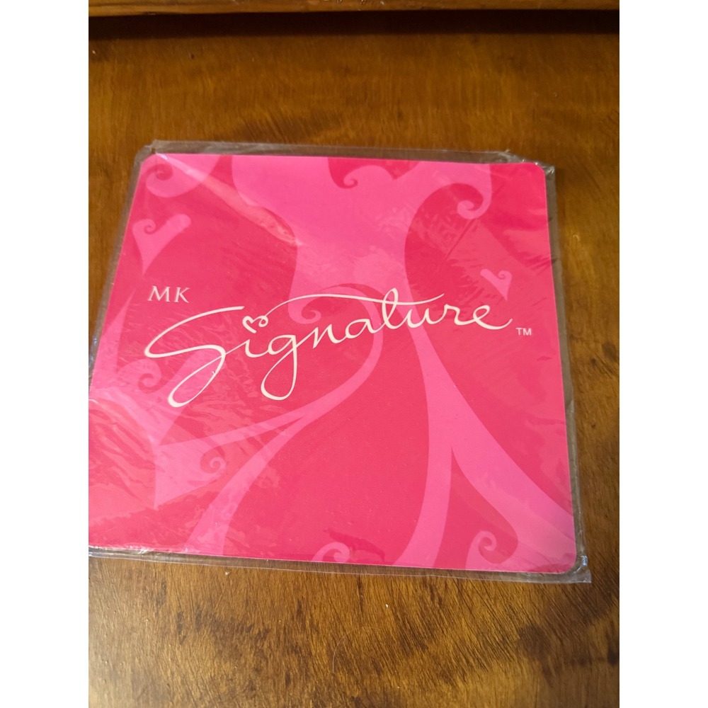 Mary Kay MK Signature Mouse Pad Pink Heart Swirl Design New Sealed Office Decor
